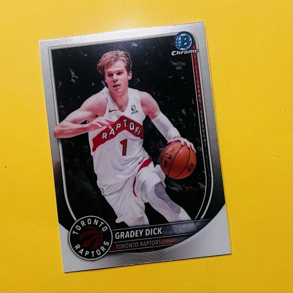 2025/26 Bowman Chrome Basketball‎ Gradey Dick Veteran Card BCV-70 Raptors